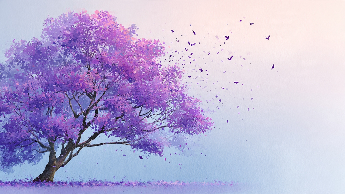 Purple under the jacaranda