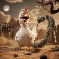 The Unlikely Alliance: A Chicken, a Snake, and a Whole Lotta Trouble